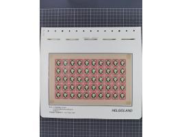 NEUDRUCKE: LEIPZIGER Neudrucke, umfangreiche Bogensammlung mit über 130 Stück, vorwiegend postfrisch, alles sauber auf Blätte