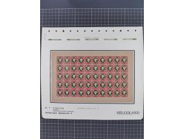 NEUDRUCKE: LEIPZIGER Neudrucke, umfangreiche Bogensammlung mit über 130 Stück, vorwiegend postfrisch, alles sauber auf Blätte