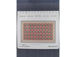 NEUDRUCKE: LEIPZIGER Neudrucke, umfangreiche Bogensammlung mit über 130 Stück, vorwiegend postfrisch, alles sauber auf Blätte