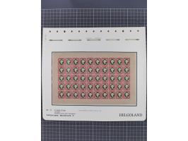 NEUDRUCKE: LEIPZIGER Neudrucke, umfangreiche Bogensammlung mit über 130 Stück, vorwiegend postfrisch, alles sauber auf Blätte