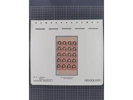 NEUDRUCKE: LEIPZIGER Neudrucke, umfangreiche Bogensammlung mit über 130 Stück, vorwiegend postfrisch, alles sauber auf Blätte