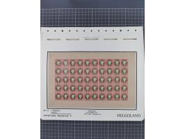 NEUDRUCKE: LEIPZIGER Neudrucke, umfangreiche Bogensammlung mit über 130 Stück, vorwiegend postfrisch, alles sauber auf Blätte