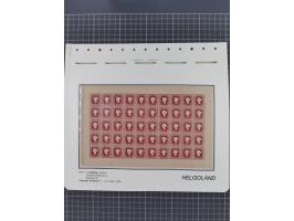 NEUDRUCKE: LEIPZIGER Neudrucke, umfangreiche Bogensammlung mit über 130 Stück, vorwiegend postfrisch, alles sauber auf Blätte