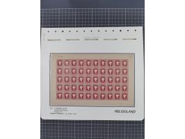 NEUDRUCKE: LEIPZIGER Neudrucke, umfangreiche Bogensammlung mit über 130 Stück, vorwiegend postfrisch, alles sauber auf Blätte