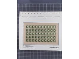 NEUDRUCKE: LEIPZIGER Neudrucke, umfangreiche Bogensammlung mit über 130 Stück, vorwiegend postfrisch, alles sauber auf Blätte