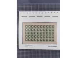 NEUDRUCKE: LEIPZIGER Neudrucke, umfangreiche Bogensammlung mit über 130 Stück, vorwiegend postfrisch, alles sauber auf Blätte