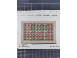 NEUDRUCKE: LEIPZIGER Neudrucke, umfangreiche Bogensammlung mit über 130 Stück, vorwiegend postfrisch, alles sauber auf Blätte