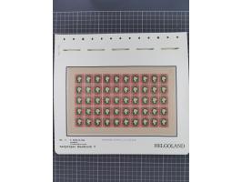 NEUDRUCKE: LEIPZIGER Neudrucke, umfangreiche Bogensammlung mit über 130 Stück, vorwiegend postfrisch, alles sauber auf Blätte