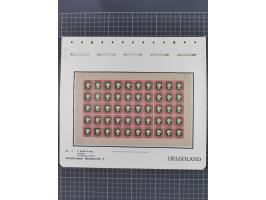 NEUDRUCKE: LEIPZIGER Neudrucke, umfangreiche Bogensammlung mit über 130 Stück, vorwiegend postfrisch, alles sauber auf Blätte