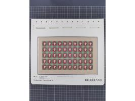 NEUDRUCKE: LEIPZIGER Neudrucke, umfangreiche Bogensammlung mit über 130 Stück, vorwiegend postfrisch, alles sauber auf Blätte