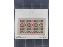 NEUDRUCKE: LEIPZIGER Neudrucke, umfangreiche Bogensammlung mit über 130 Stück, vorwiegend postfrisch, alles sauber auf Blätte