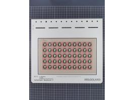 NEUDRUCKE: LEIPZIGER Neudrucke, umfangreiche Bogensammlung mit über 130 Stück, vorwiegend postfrisch, alles sauber auf Blätte