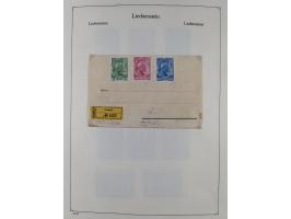 1912/2015, postfrische, ungebrauchte und gestempelte Sammlung in 2 Bänden, frühen Jahre schwach vertreten, aber mit Mi. 1-3 a