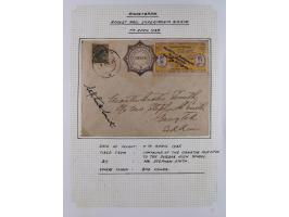 1935/38, Sammlung mit 35 Briefen und Karten/Ganzsachen, dabei u.a. Hopferwieser Nr. SS-10, SS-14, SS-18, SS-18, SS-21, SS-24,