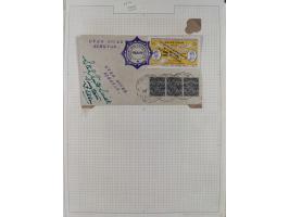 1935/38, Sammlung mit 35 Briefen und Karten/Ganzsachen, dabei u.a. Hopferwieser Nr. SS-10, SS-14, SS-18, SS-18, SS-21, SS-24,