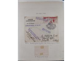 1935/38, Sammlung mit 35 Briefen und Karten/Ganzsachen, dabei u.a. Hopferwieser Nr. SS-10, SS-14, SS-18, SS-18, SS-21, SS-24,