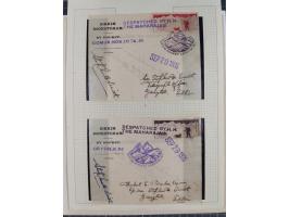 1935/38, Sammlung mit 35 Briefen und Karten/Ganzsachen, dabei u.a. Hopferwieser Nr. SS-10, SS-14, SS-18, SS-18, SS-21, SS-24,