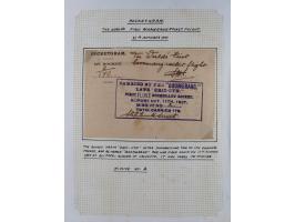 1935/38, Sammlung mit 35 Briefen und Karten/Ganzsachen, dabei u.a. Hopferwieser Nr. SS-10, SS-14, SS-18, SS-18, SS-21, SS-24,