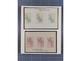 Indien: 1935/38, interessante Sammlung der Vignetten, dabei Probedrucke, Kleinbogen, Kehrdruckpaare und weitere Besonderheite