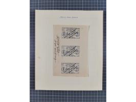 Indien: 1935/38, interessante Sammlung der Vignetten, dabei Probedrucke, Kleinbogen, Kehrdruckpaare und weitere Besonderheite