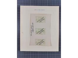 Indien: 1935/38, interessante Sammlung der Vignetten, dabei Probedrucke, Kleinbogen, Kehrdruckpaare und weitere Besonderheite