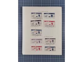 Indien: 1935/38, interessante Sammlung der Vignetten, dabei Probedrucke, Kleinbogen, Kehrdruckpaare und weitere Besonderheite