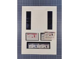 Indien: 1935/38, interessante Sammlung der Vignetten, dabei Probedrucke, Kleinbogen, Kehrdruckpaare und weitere Besonderheite