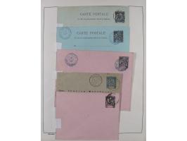 1870/1957, over 110 used postal stationery items, few covers, incl. interesting and better pieces, some Levant, Monaco, Turke