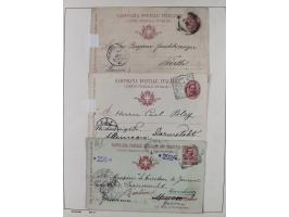 1870/1957, over 110 used postal stationery items, few covers, incl. interesting and better pieces, some Levant, Monaco, Turke