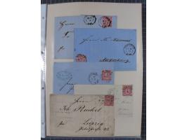 1814/1914 (ca.), über 120 Briefe, Ganzsachen und einige Postscheine, meist Altdeutschland ab Vorphilatelie, aber auch etwas D