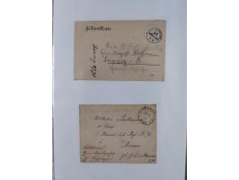 1814/1914 (ca.), über 120 Briefe, Ganzsachen und einige Postscheine, meist Altdeutschland ab Vorphilatelie, aber auch etwas D