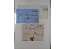 1814/1914 (ca.), über 120 Briefe, Ganzsachen und einige Postscheine, meist Altdeutschland ab Vorphilatelie, aber auch etwas D