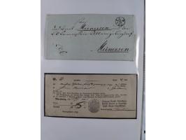 1814/1914 (ca.), über 120 Briefe, Ganzsachen und einige Postscheine, meist Altdeutschland ab Vorphilatelie, aber auch etwas D