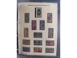 1889/1900, gestempelte Spezialsammlung “Krone/Adler”, mit Marken und über 150 Briefen, Karten und Formularen, dabei u.a. lose