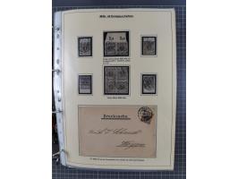 1889/1900, gestempelte Spezialsammlung “Krone/Adler”, mit Marken und über 150 Briefen, Karten und Formularen, dabei u.a. lose