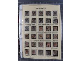 1889/1900, gestempelte Spezialsammlung “Krone/Adler”, mit Marken und über 150 Briefen, Karten und Formularen, dabei u.a. lose