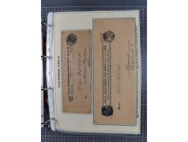 1889/1900, gestempelte Spezialsammlung “Krone/Adler”, mit Marken und über 150 Briefen, Karten und Formularen, dabei u.a. lose