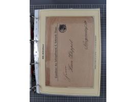 1889/1900, gestempelte Spezialsammlung “Krone/Adler”, mit Marken und über 150 Briefen, Karten und Formularen, dabei u.a. lose