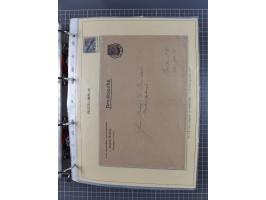 1889/1900, gestempelte Spezialsammlung “Krone/Adler”, mit Marken und über 150 Briefen, Karten und Formularen, dabei u.a. lose