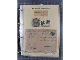 1889/1900, gestempelte Spezialsammlung “Krone/Adler”, mit Marken und über 150 Briefen, Karten und Formularen, dabei u.a. lose