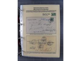 1889/1900, gestempelte Spezialsammlung “Krone/Adler”, mit Marken und über 150 Briefen, Karten und Formularen, dabei u.a. lose