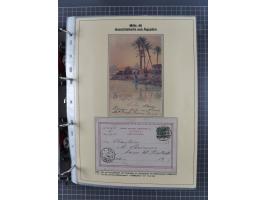 1889/1900, gestempelte Spezialsammlung “Krone/Adler”, mit Marken und über 150 Briefen, Karten und Formularen, dabei u.a. lose