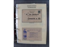 1889/1900, gestempelte Spezialsammlung “Krone/Adler”, mit Marken und über 150 Briefen, Karten und Formularen, dabei u.a. lose