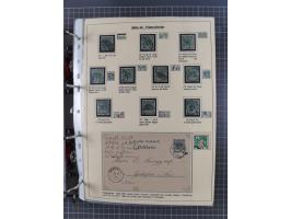 1889/1900, gestempelte Spezialsammlung “Krone/Adler”, mit Marken und über 150 Briefen, Karten und Formularen, dabei u.a. lose