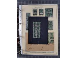 1889/1900, gestempelte Spezialsammlung “Krone/Adler”, mit Marken und über 150 Briefen, Karten und Formularen, dabei u.a. lose