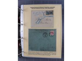 1889/1900, gestempelte Spezialsammlung “Krone/Adler”, mit Marken und über 150 Briefen, Karten und Formularen, dabei u.a. lose