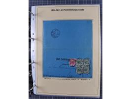 1889/1900, gestempelte Spezialsammlung “Krone/Adler”, mit Marken und über 150 Briefen, Karten und Formularen, dabei u.a. lose
