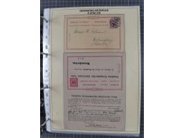 1889/1900, gestempelte Spezialsammlung “Krone/Adler”, mit Marken und über 150 Briefen, Karten und Formularen, dabei u.a. lose
