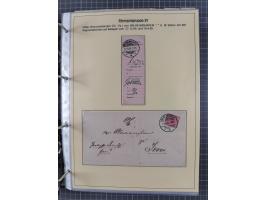 1889/1900, gestempelte Spezialsammlung “Krone/Adler”, mit Marken und über 150 Briefen, Karten und Formularen, dabei u.a. lose