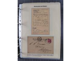 1889/1900, gestempelte Spezialsammlung “Krone/Adler”, mit Marken und über 150 Briefen, Karten und Formularen, dabei u.a. lose